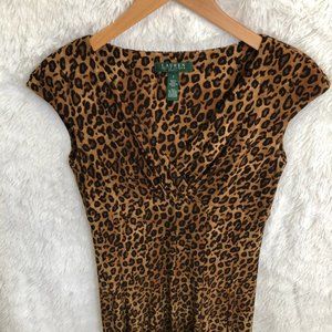 Ralph Lauren Animal Print Dress, Size 2